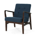 Club Chair Navy Blue Fabric