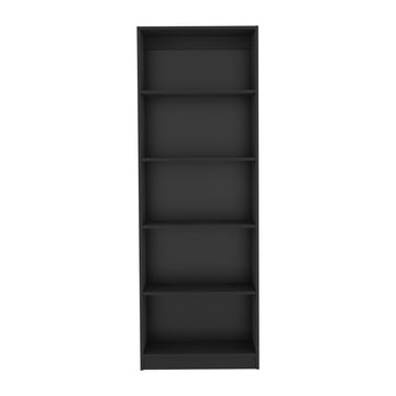 Bookcase 4 Shelves Benzoni, Office, Black Black Particle Board Engineered Wood