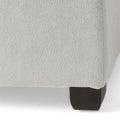 Carlsbad Storage Ottoman Light Grey Fabric