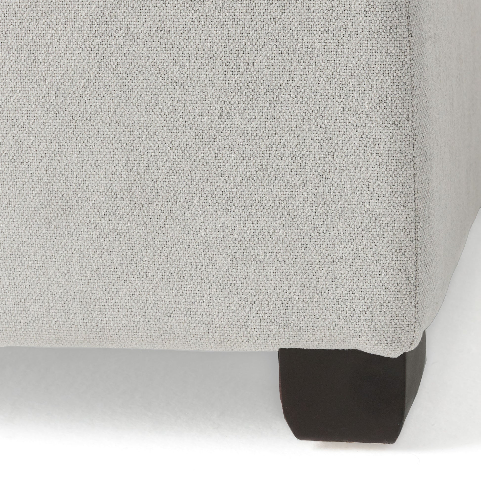 Carlsbad Storage Ottoman Light Grey Fabric