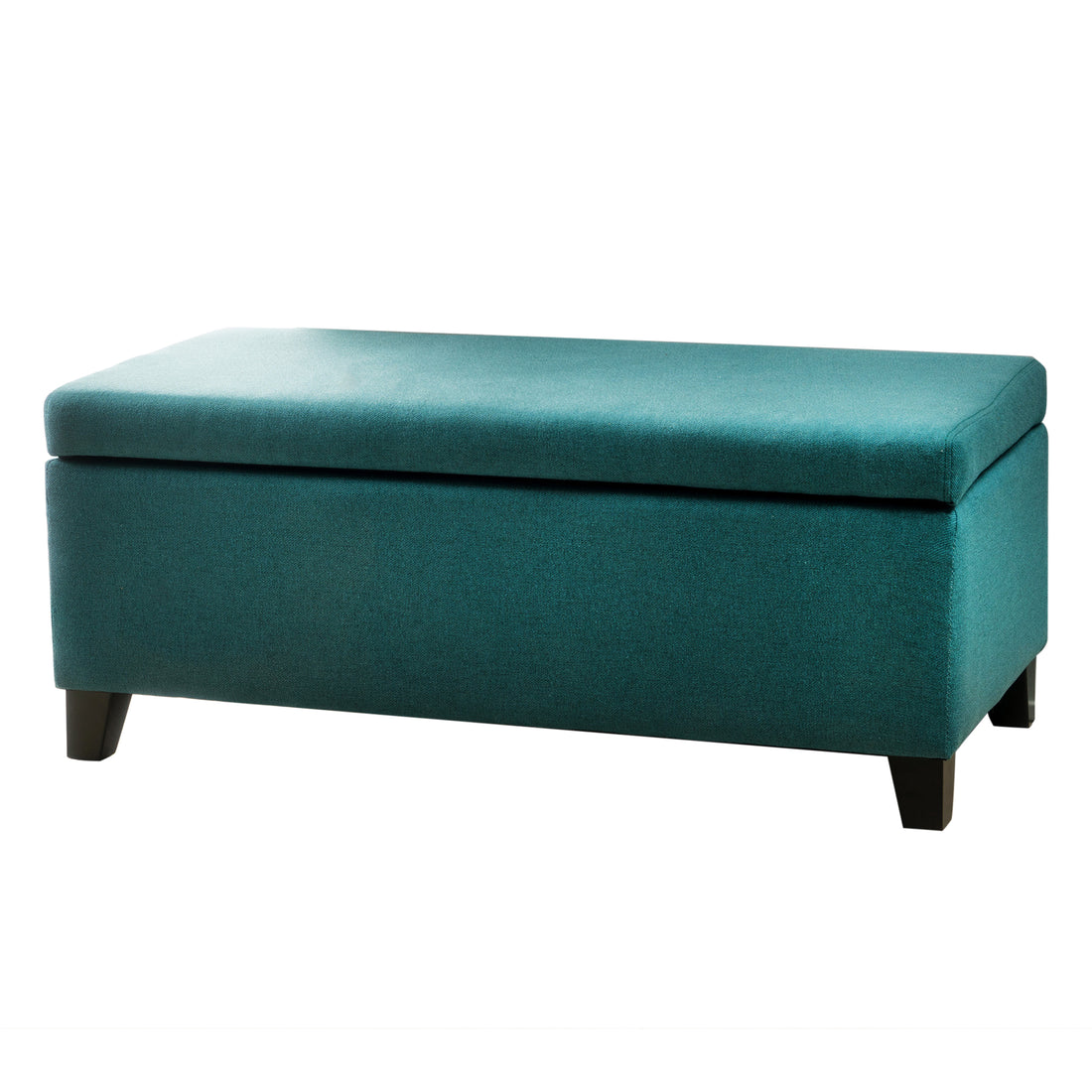 Storage Ottoman Teal Fabric