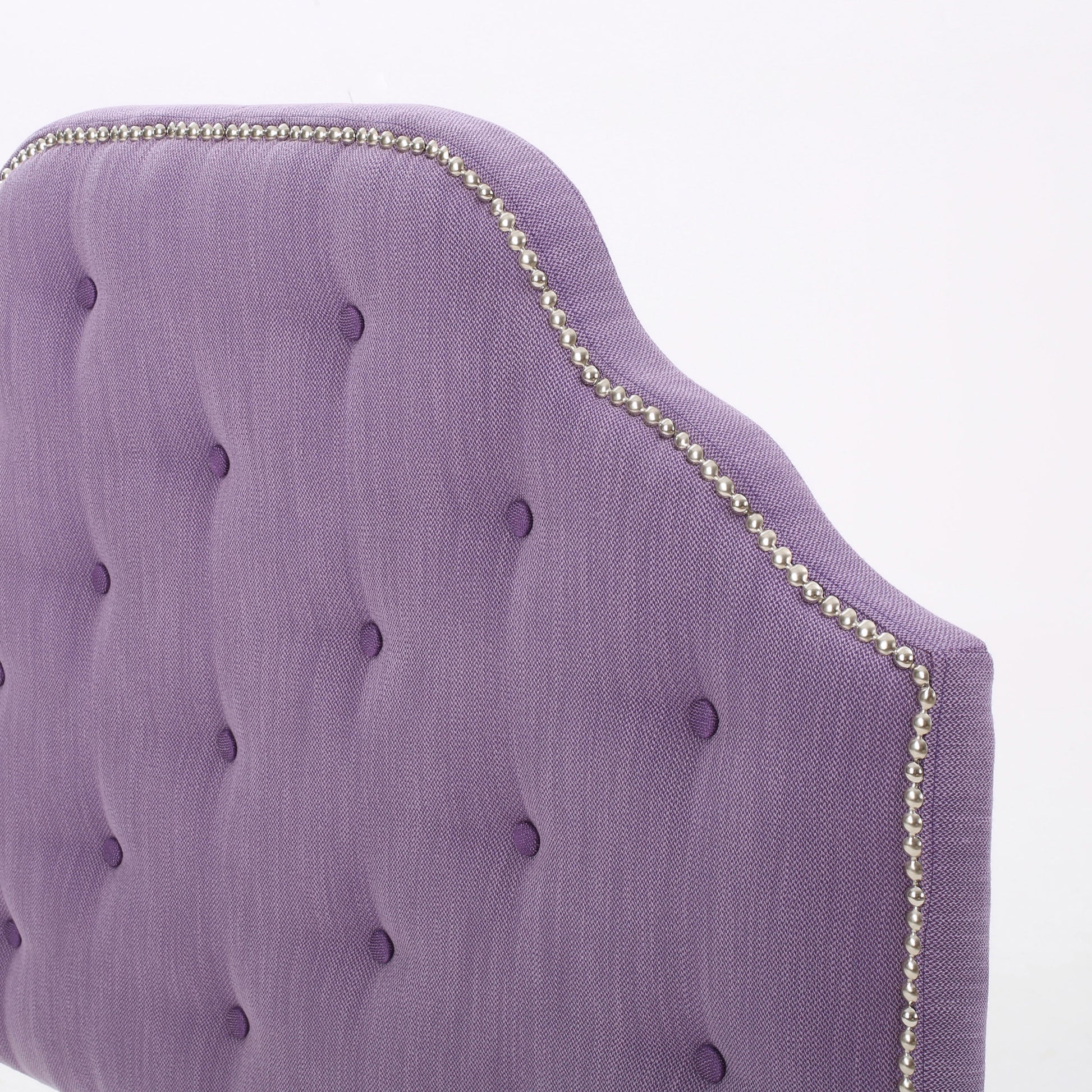 Twin Sized Headboard Twin Light Purple Fabric