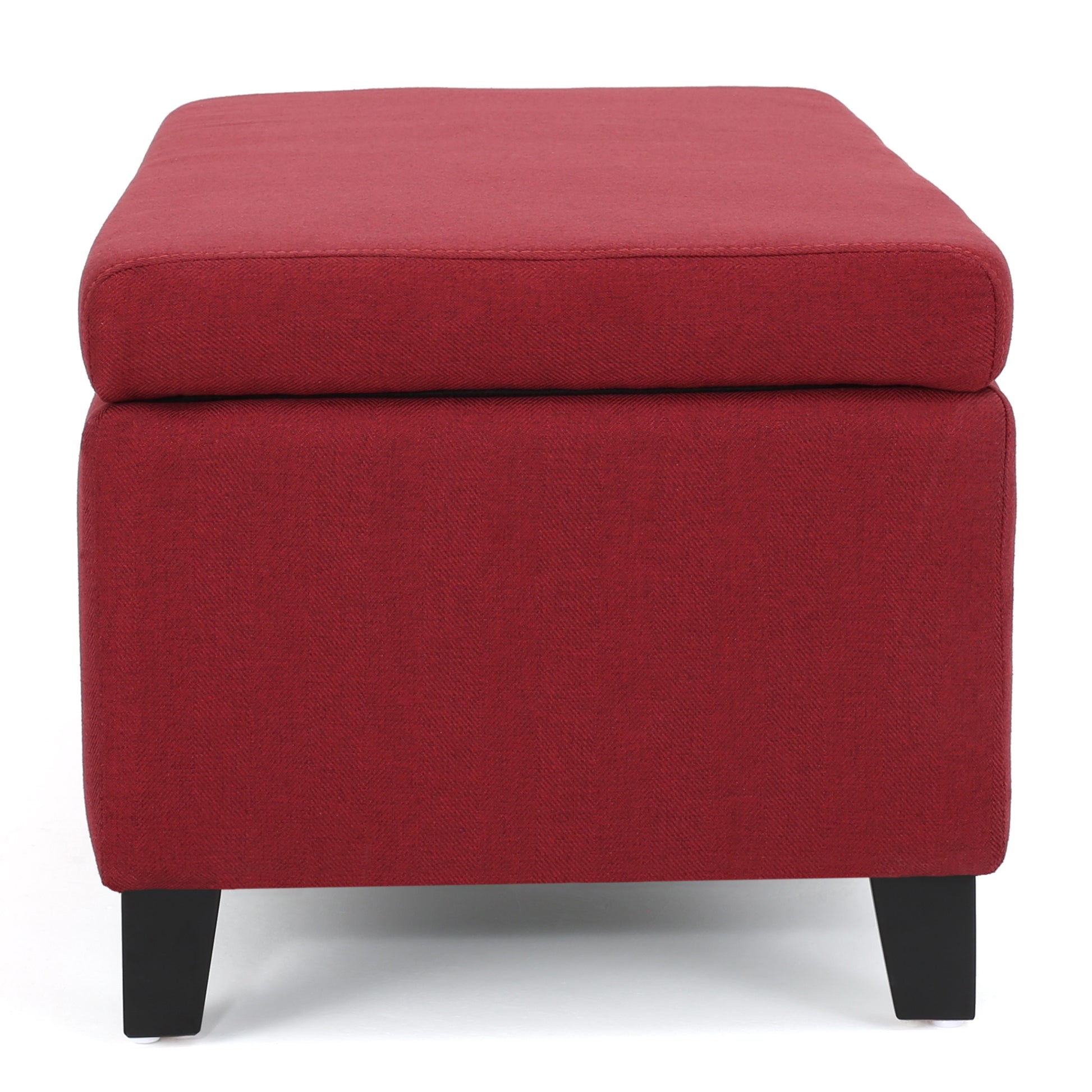 Storage Ottoman Red Fabric