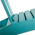 Hdpe All Weather Outdoor Adirondack Chair With Cup Holder, Fire Pit Chair For Backyard, Deck, Lawn, Garden, 330Lbs Capacity, Light Blue Blue Hdpe