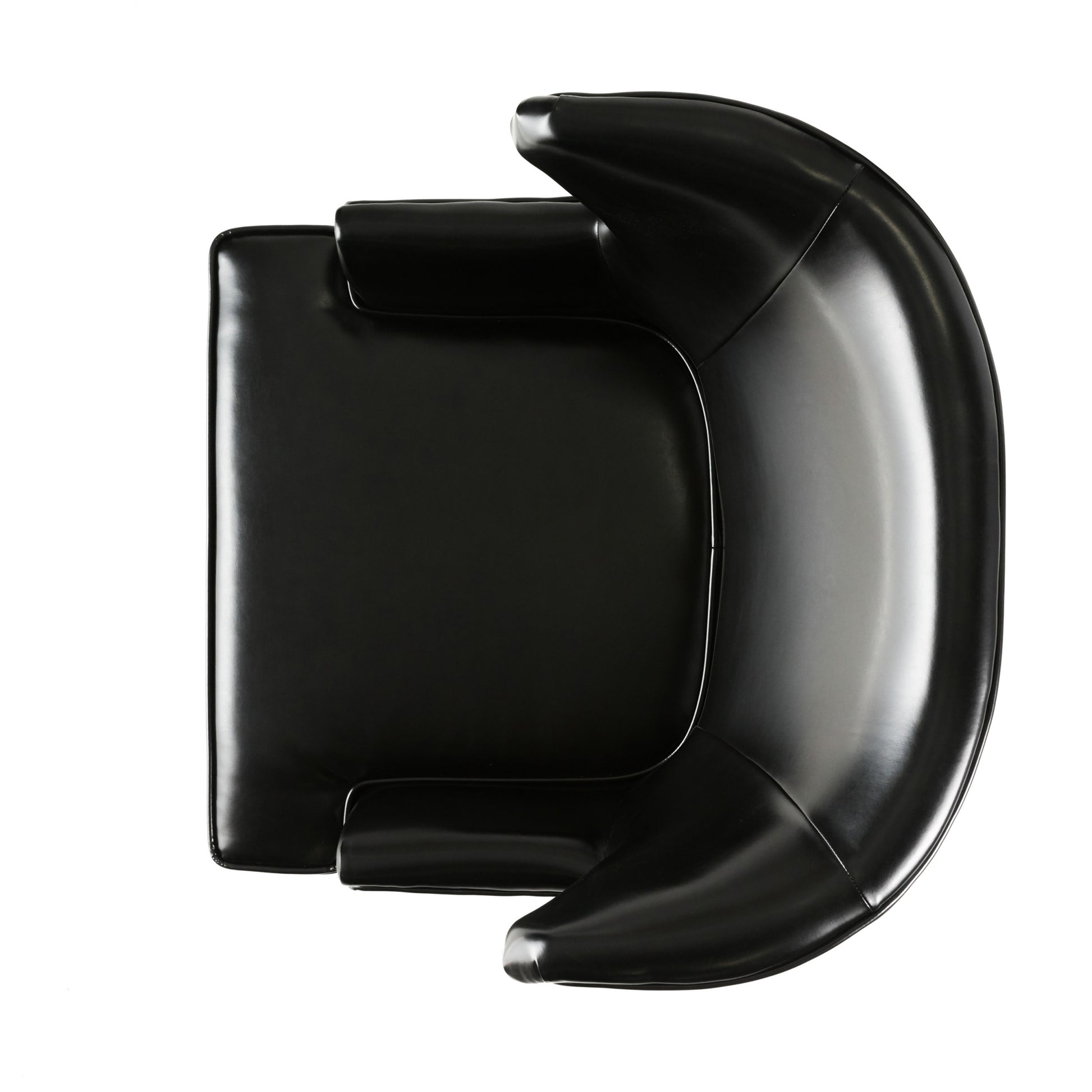 Canterbury Hi Back Wing Chair Black Leather
