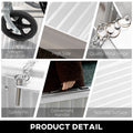 Textured Aluminum Portable Wheelchair Ramp For Home, Steps, Doorways, Foldable Handicap Ramp 2', Threshold Ramp With Durability For Strong Load Bearing Silver Aluminum