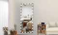 Hollywood Led Full Body Mirror With Lights Extra Large Full Length Vanity Mirror With 3 Color Mode Lights, Vertical Horizontal Hanging Aluminum Framed Mirror, 72 X 36 Inch, Silver Silver Aluminium