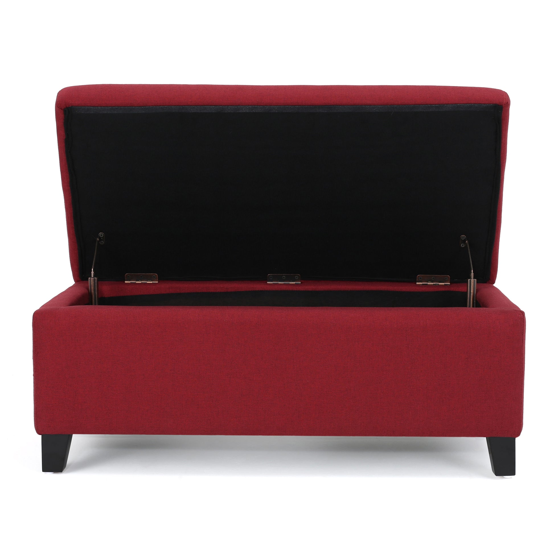 Storage Ottoman Red Fabric