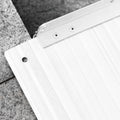 Textured Aluminum Portable Wheelchair Ramp For Home, Steps, Doorways, Foldable Handicap Ramp 2', Threshold Ramp With Durability For Strong Load Bearing Silver Aluminum