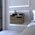 Floating Nightstand Chester, Bedroom, Dark Brown Dark Brown Particle Board Engineered Wood