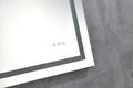 Bathroom Led Mirror Is Multi Functional And Each Function Is Controlled By A Smart Touch Button. White Aluminium