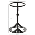 Firewood Kindling Splitter Stand With Hand Guard, Wood Splitter, Carbon Steel Manual Wood Cracker, Log Wedge Cutter, Single Blade, Black, 8.75