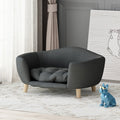 Dog Bed Dark Gray Fabric