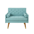 Club Chair Blue Fabric