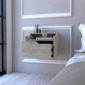 Floating Nightstand Chester, Bedroom, Light Gray Light Gray Particle Board Engineered Wood