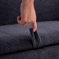 50 Inchesmulti Functional Long Rectangular Bed End Storage Sofa Stool Teddy Fleece Gray Polyester Blend