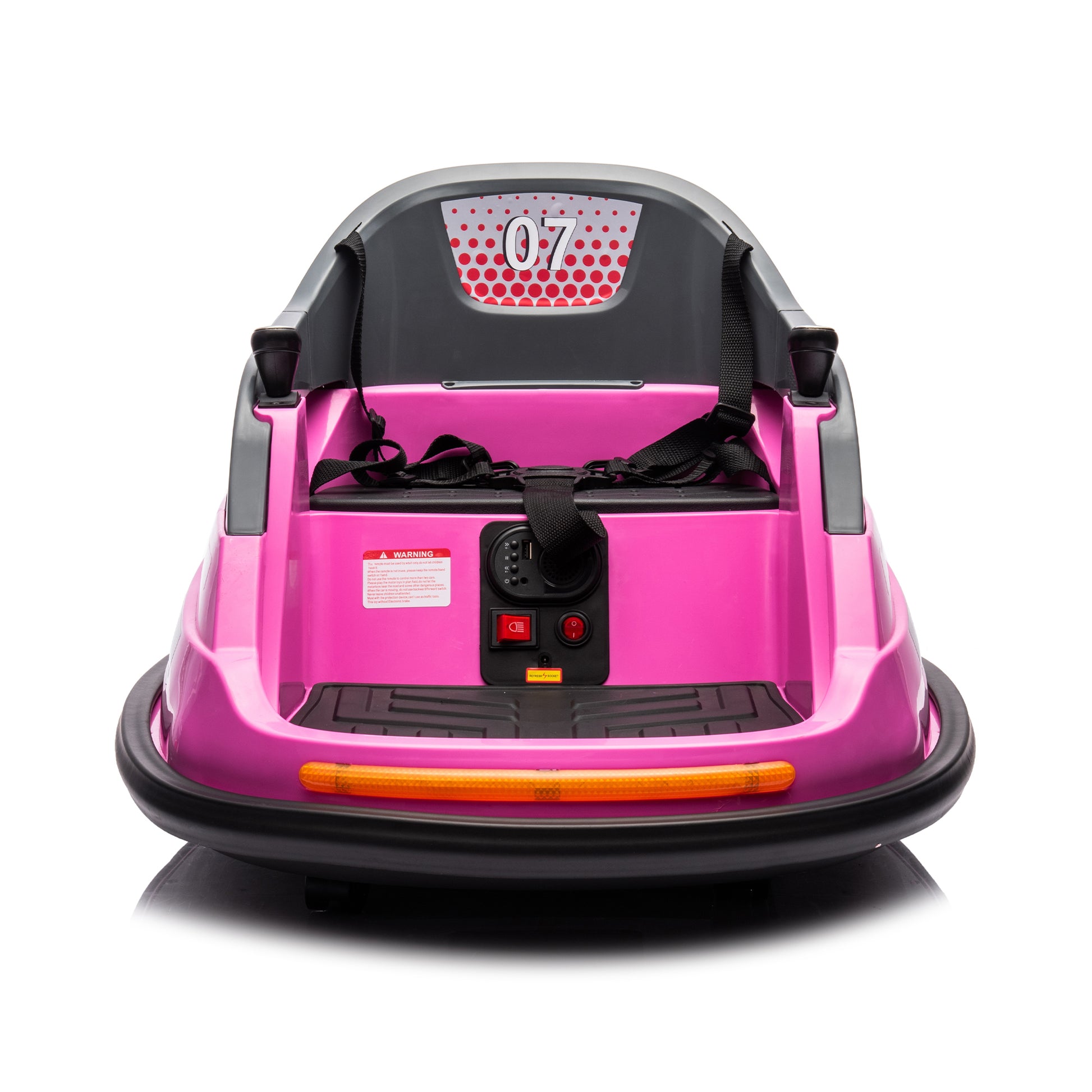 12V Ride On Bumper Car For Kids,1.5 5 Years Old,Baby Bumping Toy Gifts W Remote Control, Led Lights,360 Degree Spin, Vehicle Body With Anti Collision Padding,Five Point Safety Belt Pink Polyethylene