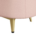 50 Inchesmulti Functional Long Rectangular Bed End Storage Sofa Stool Teddy Fleece Pink Polyester Blend