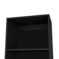 Bookcase Xs Benzoni, Office, Black Black Particle Board Engineered Wood