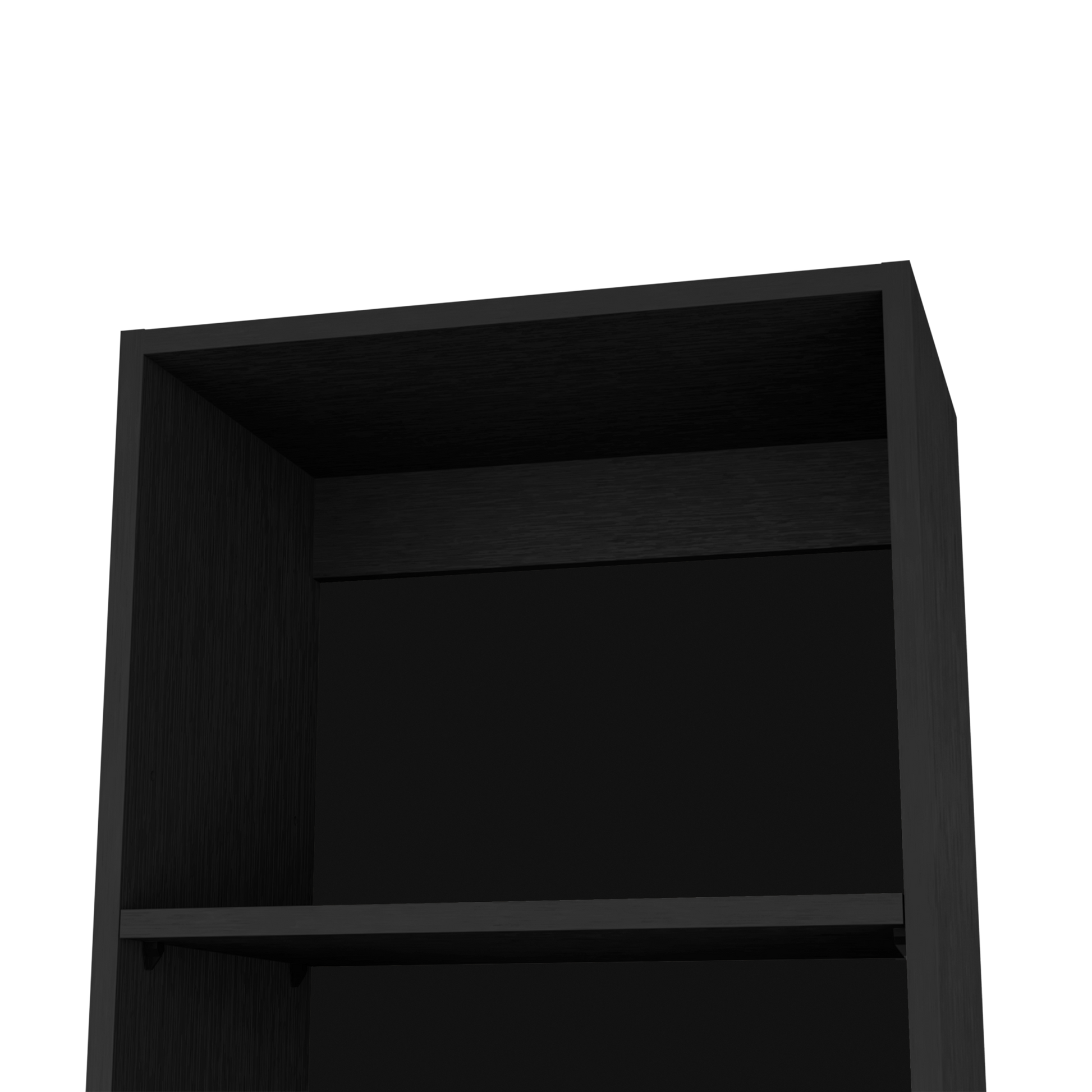 Bookcase Xs Benzoni, Office, Black Black Particle Board Engineered Wood