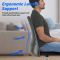 Ergonomic Office And Home Chair With Supportive Cushioning, Black Black Nylon Mesh Plastic