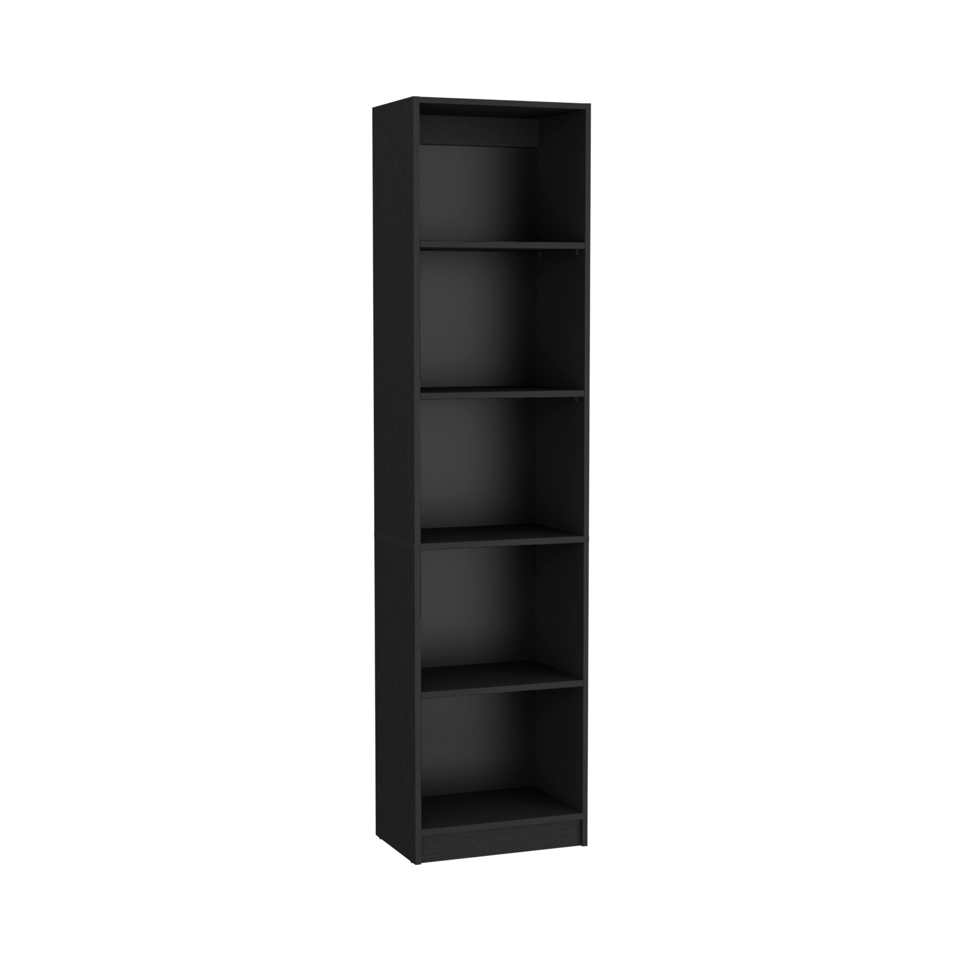 Bookcase Xs Benzoni, Office, Black Black Particle Board Engineered Wood