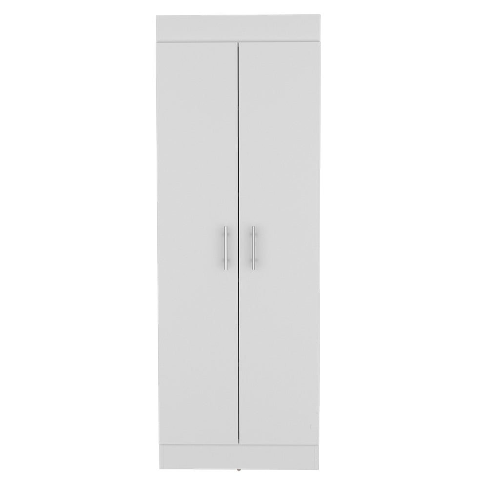 Pantry Cabinet Clinton, Kitchen, White White Particle Board Engineered Wood