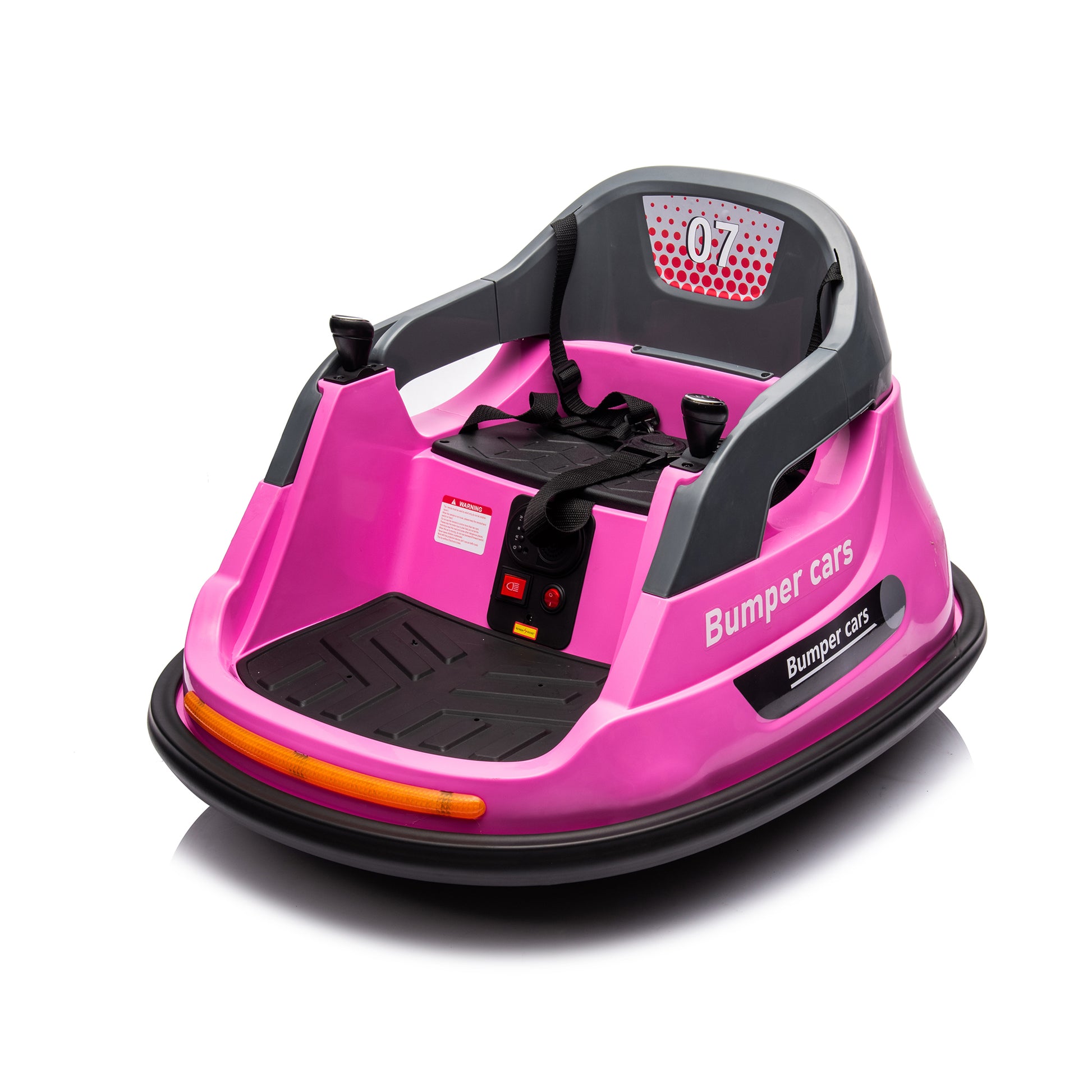 12V Ride On Bumper Car For Kids,1.5 5 Years Old,Baby Bumping Toy Gifts W Remote Control, Led Lights,360 Degree Spin, Vehicle Body With Anti Collision Padding,Five Point Safety Belt Pink Polyethylene