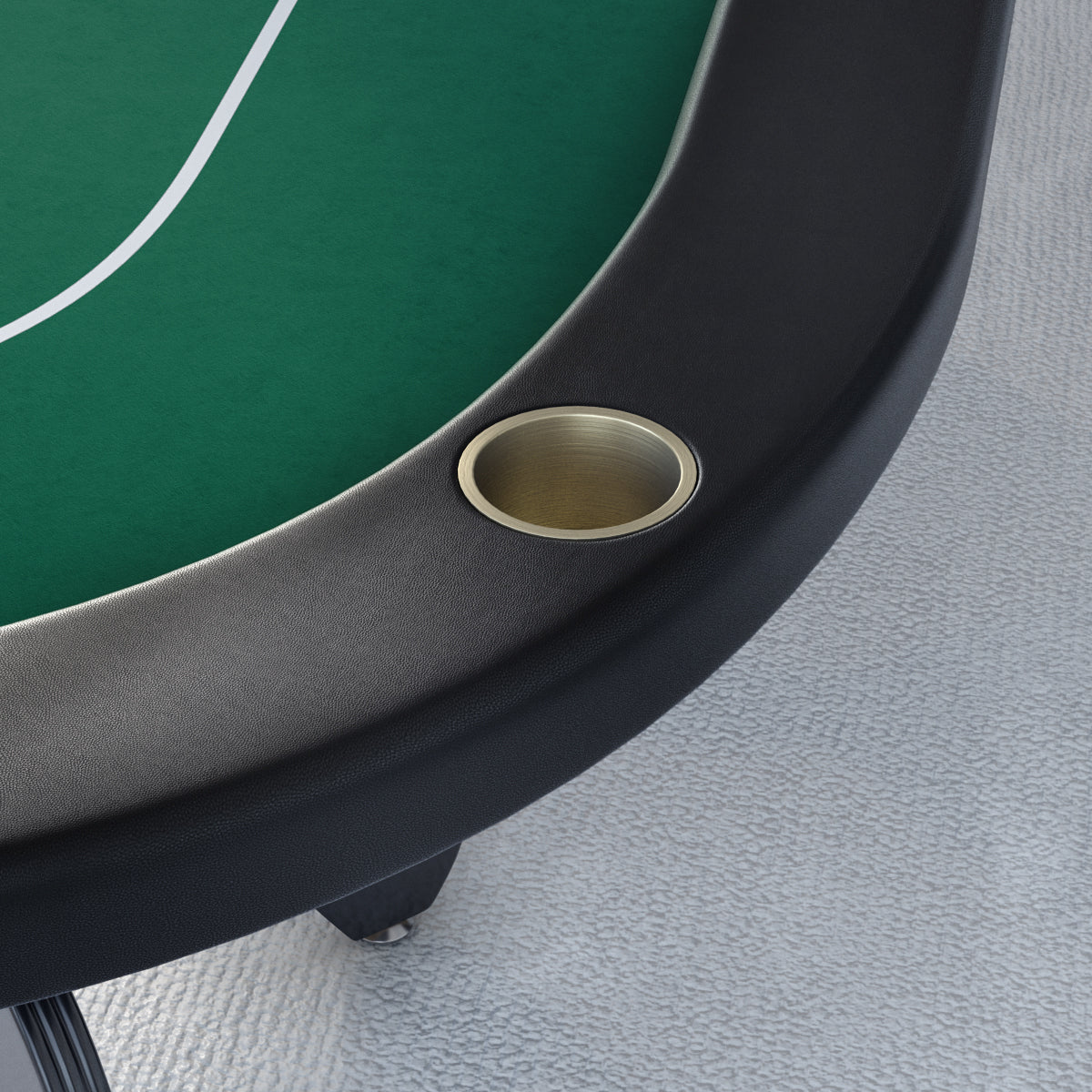 96" Oval Green Aura Texas Holdem Poker Table Curved Legs Casino Dropbox Green Wood