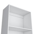 Bookcase Benzoni, Office, White White Particle Board Engineered Wood