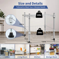 Heavy Duty Shelving Unit, Wire Metal Stackable Storage, 1 Tier Shelf, With Basket, Chrome, 15