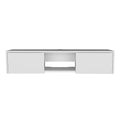 Floating Tv Stand Watson, Living Room, White White 50 59 Inches Particle Board Engineered Wood