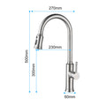 Kitchen Faucet With Pull Down Sprayer Brushed Nickel Stainless Steel