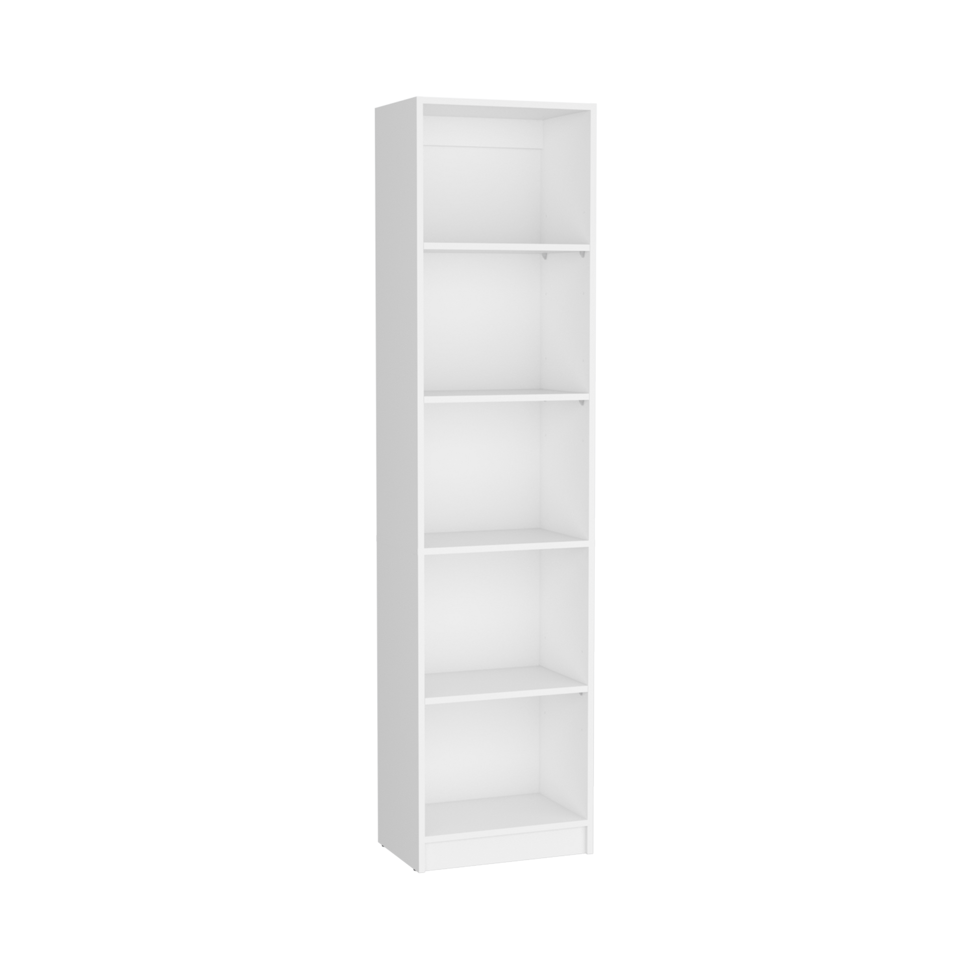 Bookcase Xs Benzoni, Office, White White Particle Board Engineered Wood