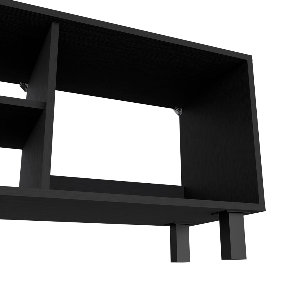 2Pc Living Room Set Millville, Living Room, Black Black Particle Board Engineered Wood