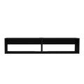 Floating Tv Stand Shelley, Living Room, Black Black 60 69 Inches Particle Board Engineered Wood