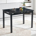 Black Ceramic Modern Rectangular Expandable Dining Room Table For Space Saving Kitchen Small Space Table Black Triangular Dining Room Modern Square Ceramic H Shape