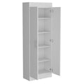 Pantry Cabinet Clinton, Kitchen, White White Particle Board Engineered Wood