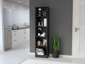 Bookcase Xs Benzoni, Office, Black Black Particle Board Engineered Wood