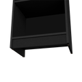 Bookcase Xs Benzoni, Office, Black Black Particle Board Engineered Wood