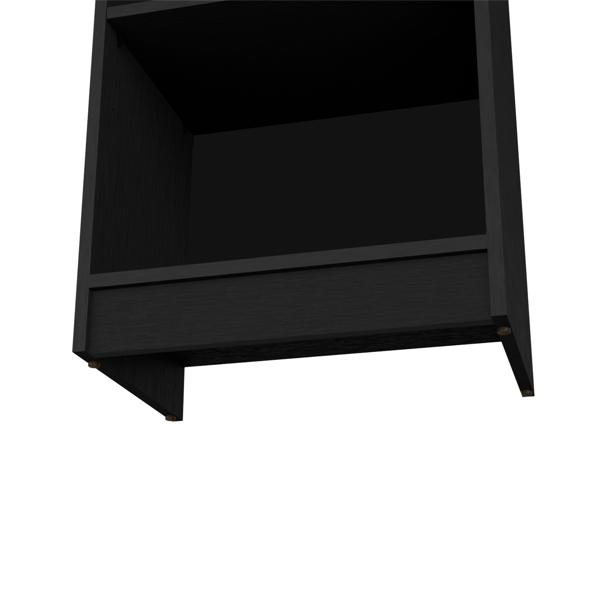 Bookcase Xs Benzoni, Office, Black Black Particle Board Engineered Wood