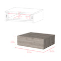 Nightstand Isola, Bedroom, Light Gray Light Gray Particle Board Engineered Wood