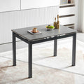 Grey Ceramic Modern Rectangular Expandable Dining Room Table For Space Saving Kitchen Small Space Table Top Gray Dining Room Modern Square Ceramic