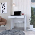 Desk Eden, Office, White White Particle Board Engineered Wood