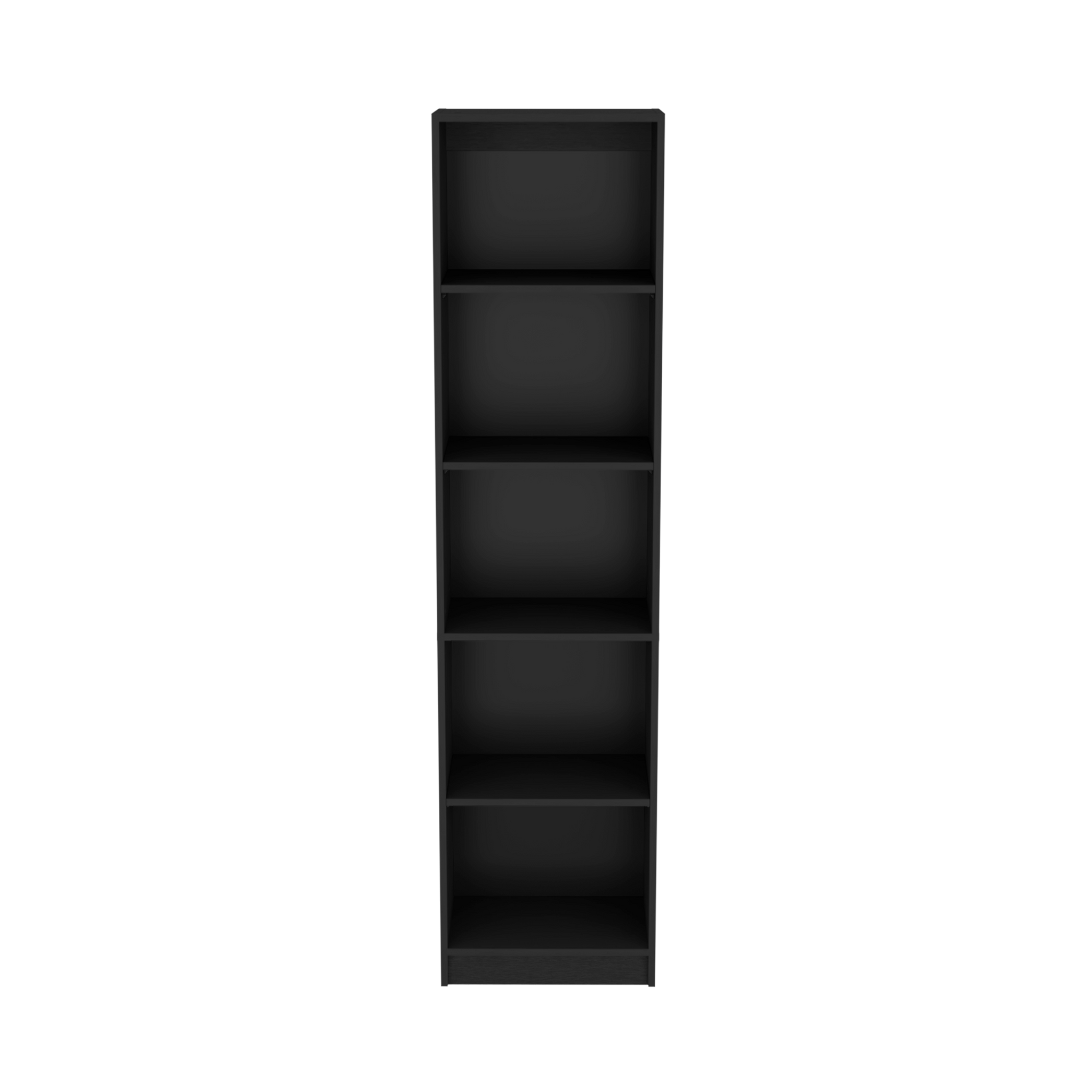 Bookcase Xs Benzoni, Office, Black Black Particle Board Engineered Wood