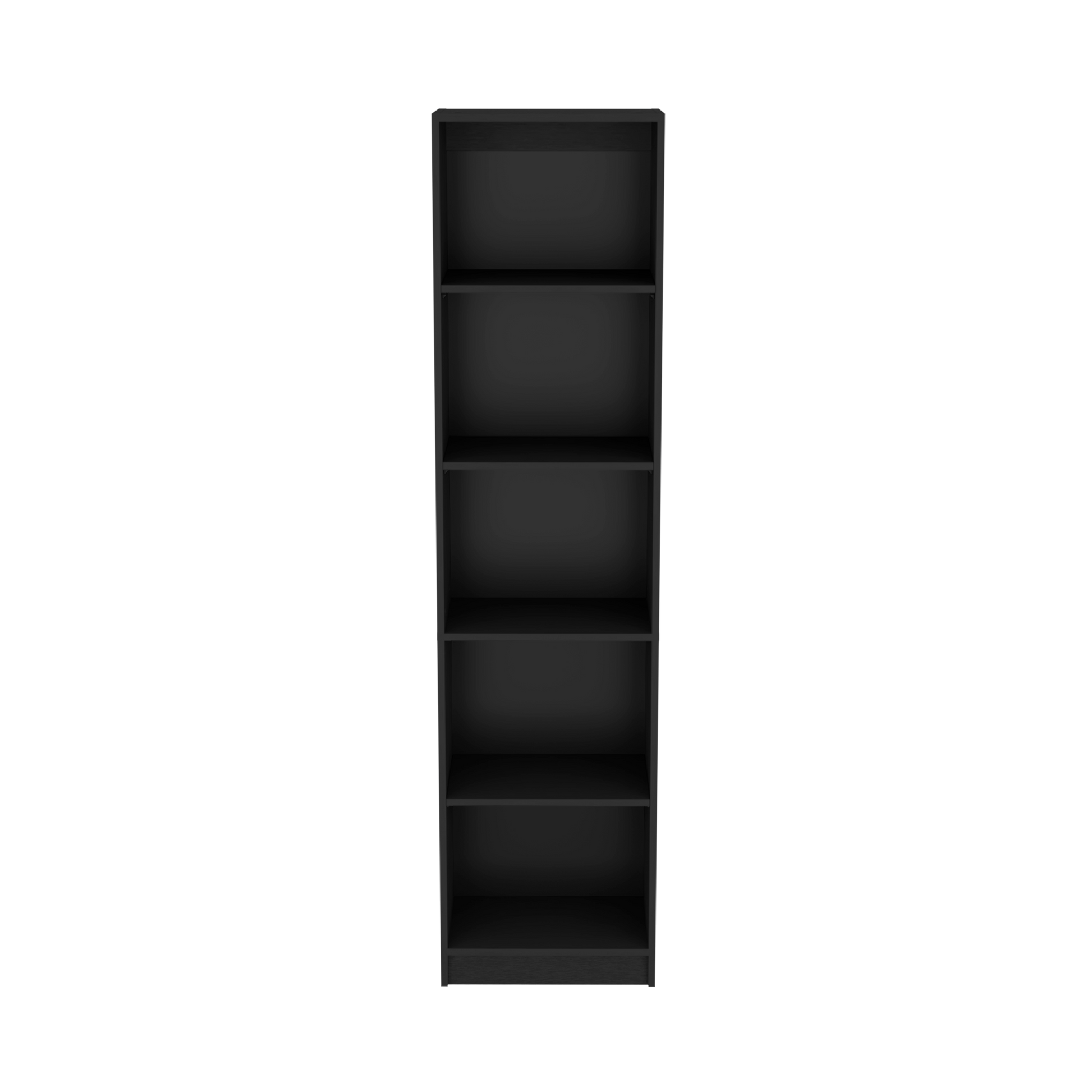 Bookcase Xs Benzoni, Office, Black Black Particle Board Engineered Wood