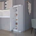 Pantry Cabinet Clinton, Kitchen, White White Particle Board Engineered Wood