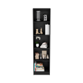 Bookcase Xs Benzoni, Office, Black Black Particle Board Engineered Wood