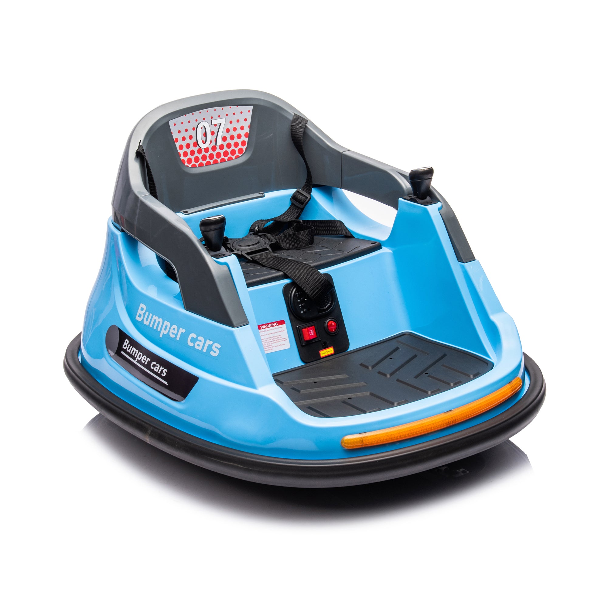 12V Ride On Bumper Car For Kids,1.5 5 Years Old,Baby Bumping Toy Gifts W Remote Control, Led Lights,360 Degree Spin, Vehicle Body With Anti Collision Padding,Five Point Safety Belt Blue Polyethylene