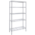 Heavy Duty Shelving Unit, Wire Metal Stackable Storage, 5 Tier Shelf, Chrome, 36